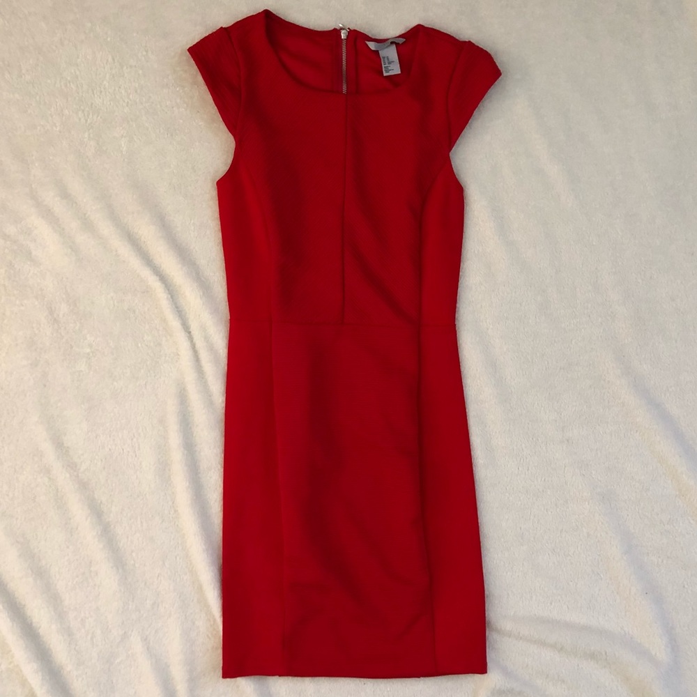 H&M red body con dress❤️